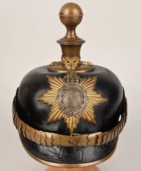 Saxon Field Artillery Officer Pickelhaube Visuel 1 principal